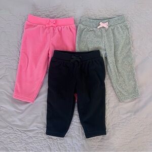 Baby Girl Fleece Sweatpants Set